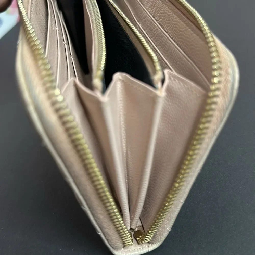 💯Authentic YSL Full Zipped Long Wallet🍀